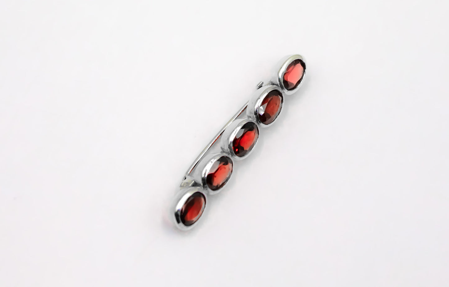 Garnet Bezel Set Stock Pin - MP Equestrian