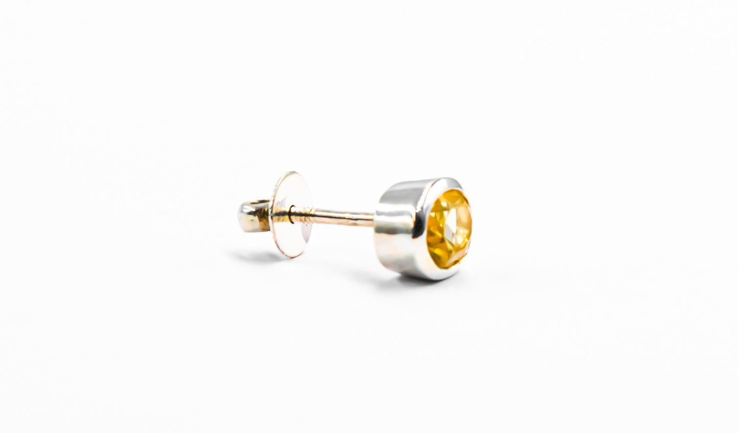 Citrine Bezel Set Earrings - MP Equestrian
