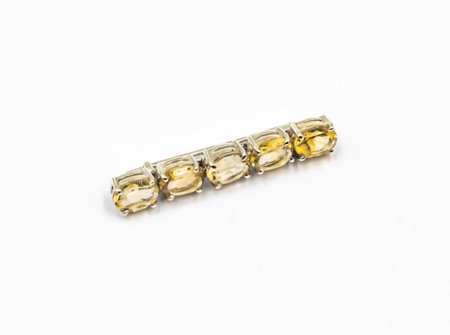 Citrine Claw Set Bar Stock Pin - MP Equestrian