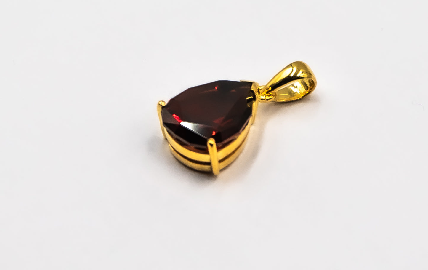 Garnet Gold Pendant