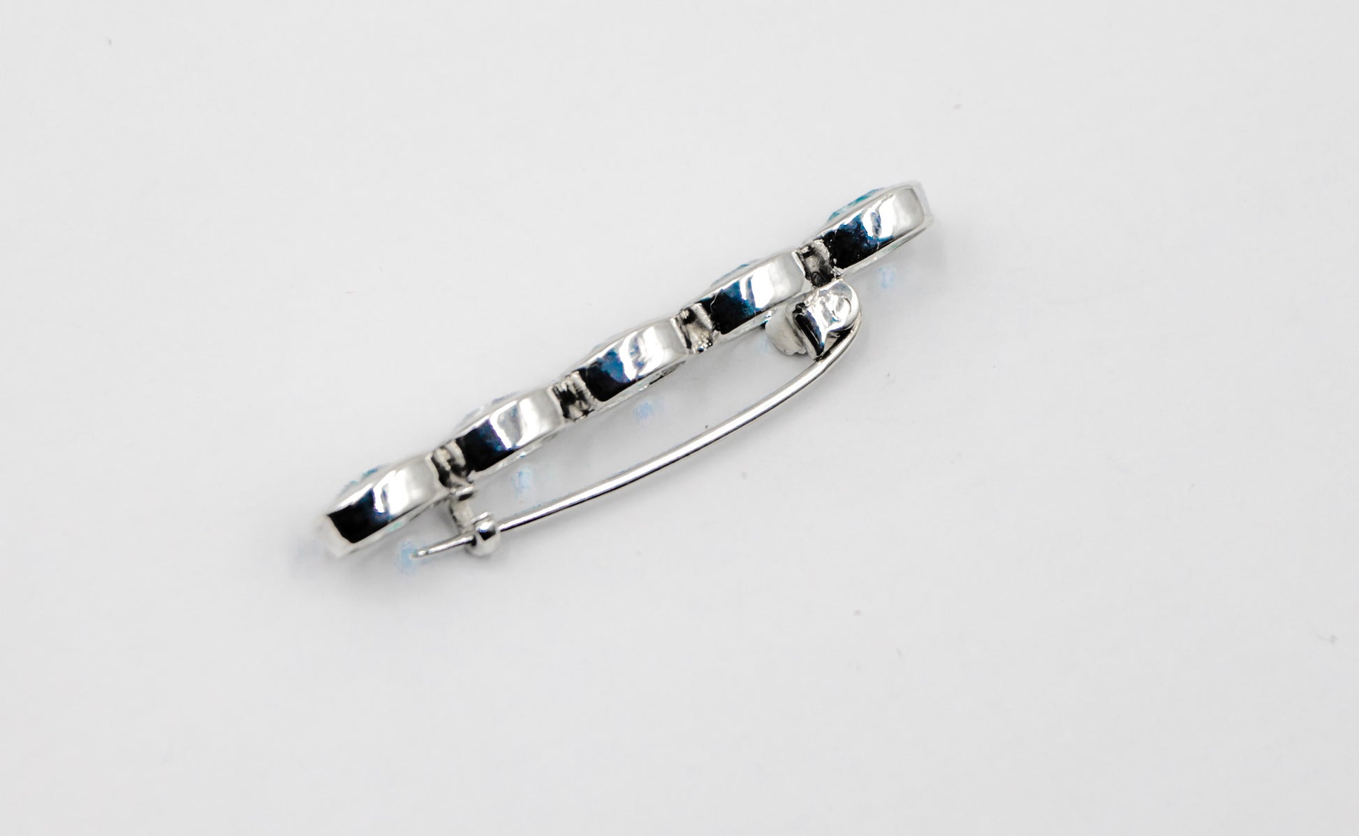 Blue Topaz Bezel Set Stock Pin - MP Equestrian 