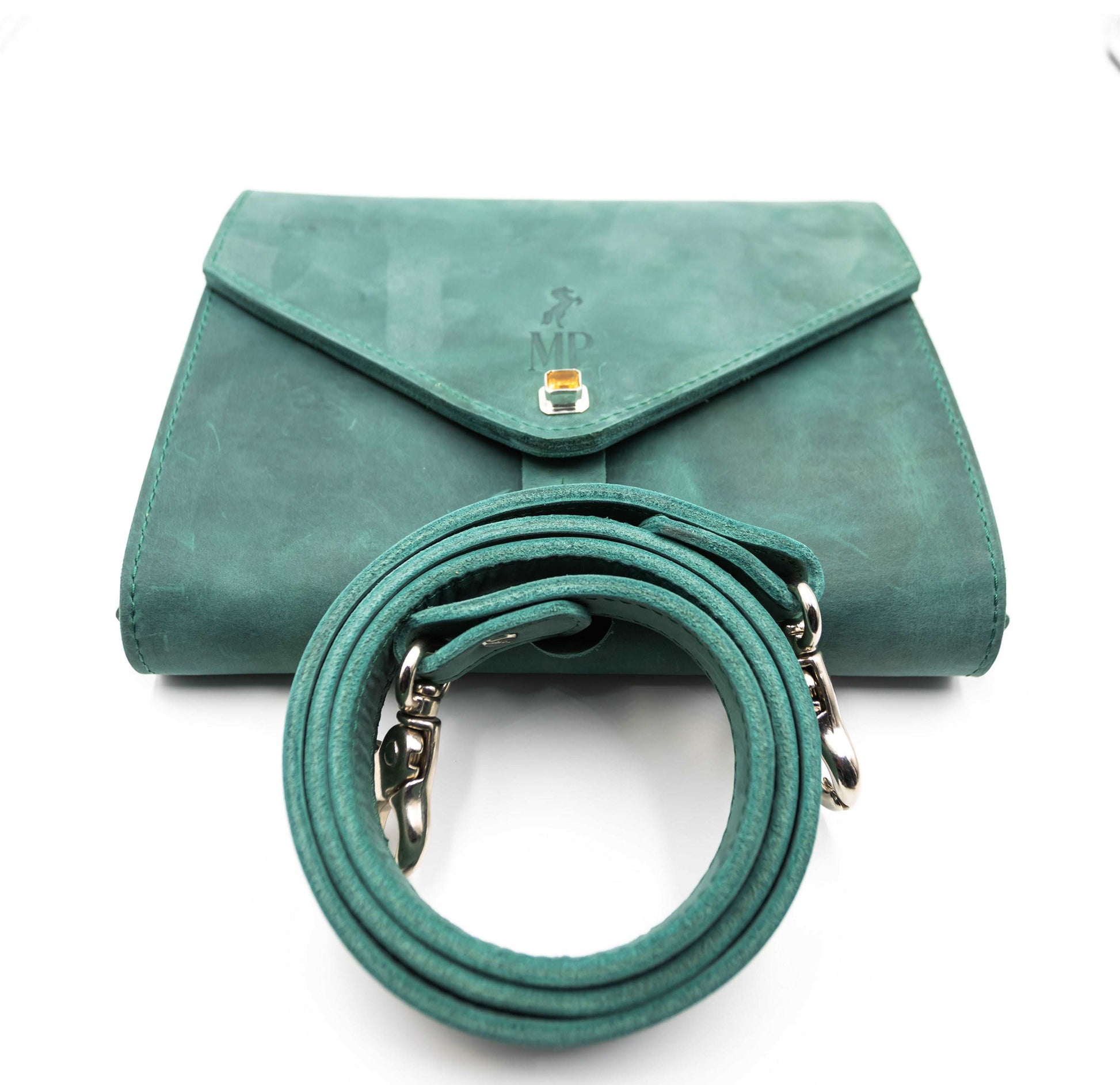 Citrine Turquoise Country Cow Leather Bag - MP Equestrian 