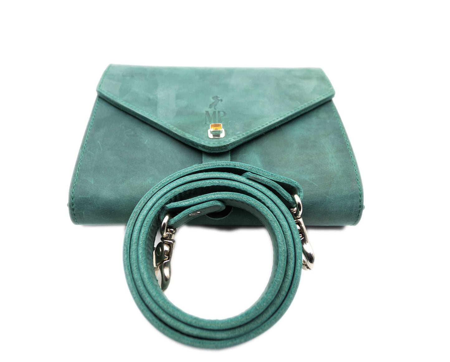 Citrine Turquoise Country Cow Leather Bag - MP Equestrian 