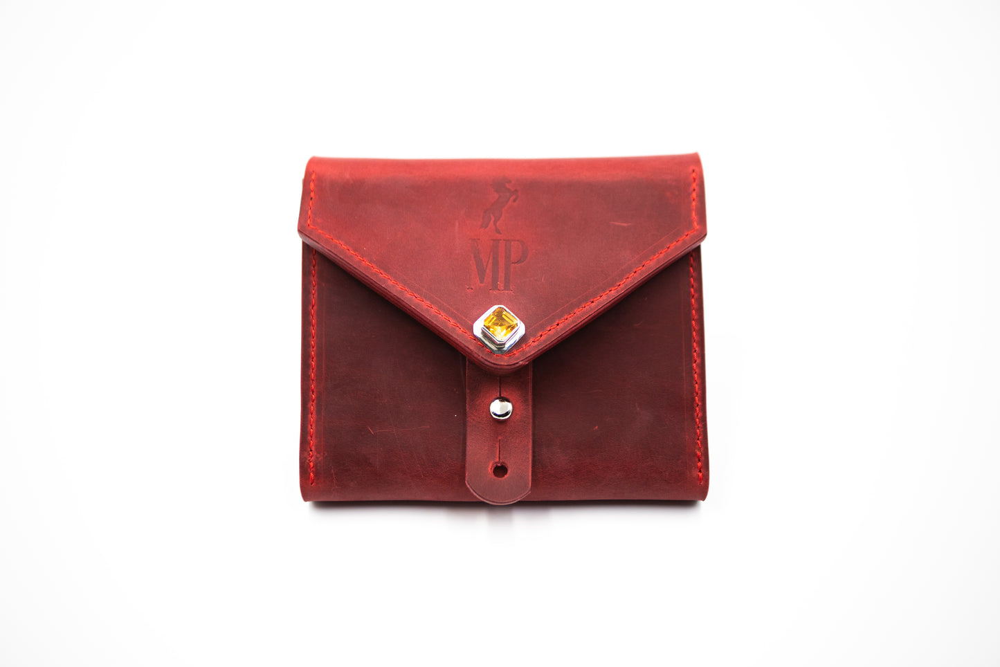 Red Country Cow Leather Purse